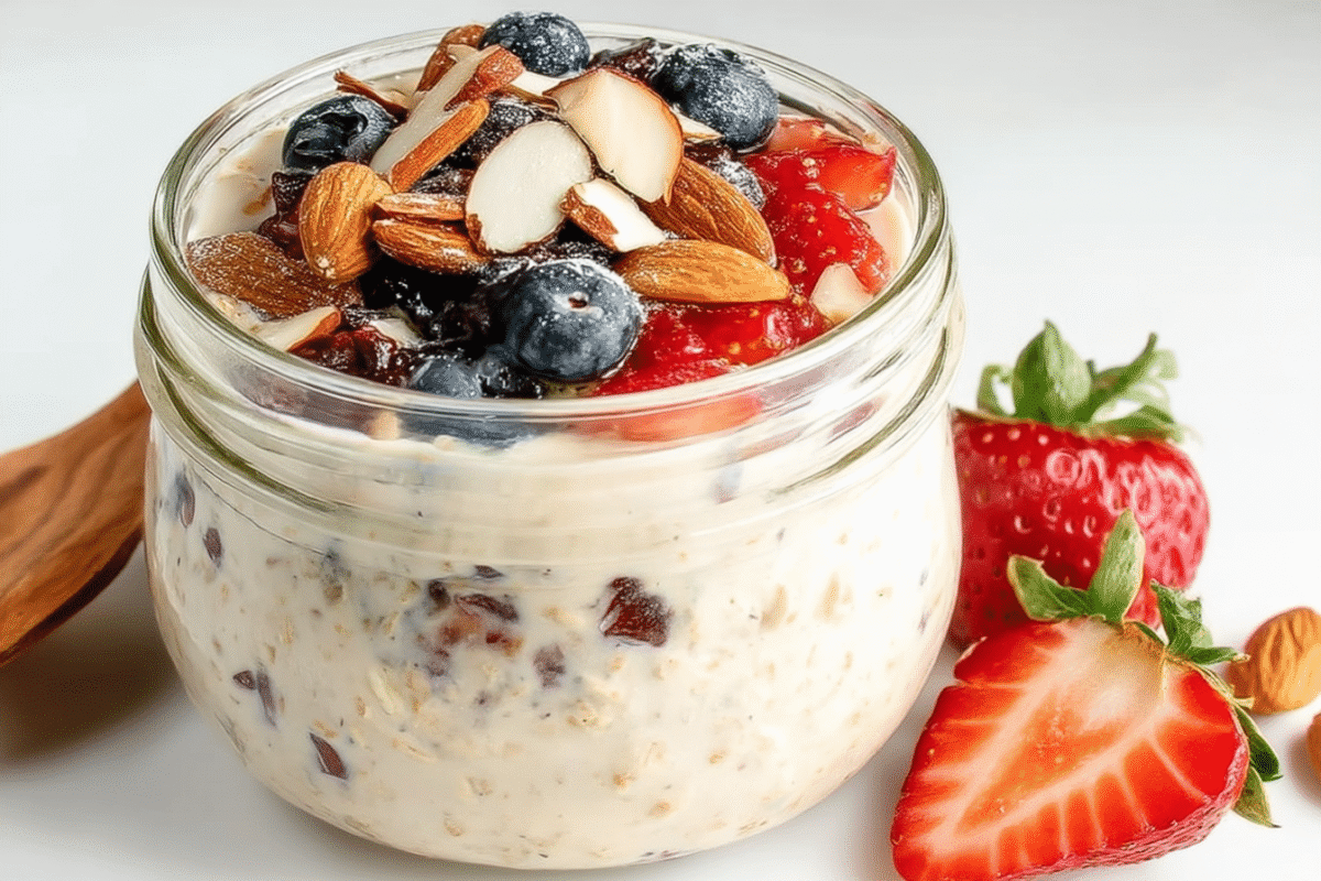 Overnight Oats with Almond Milk – 1 Simple, Healthy Breakfast Recipe
