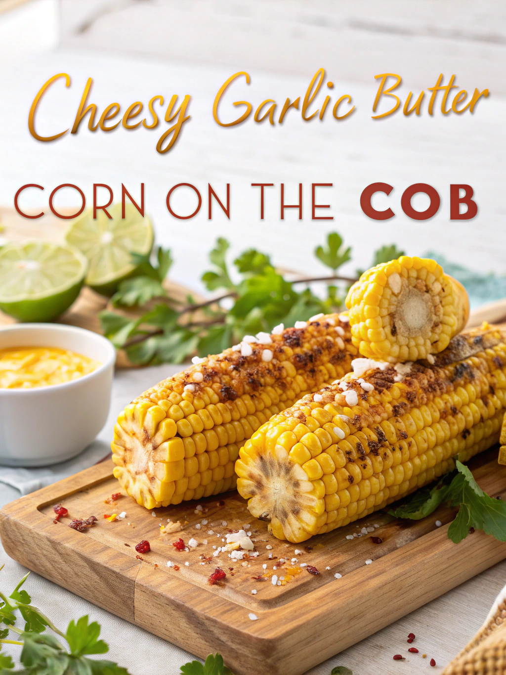 cheesy garlic butter corn on the cob