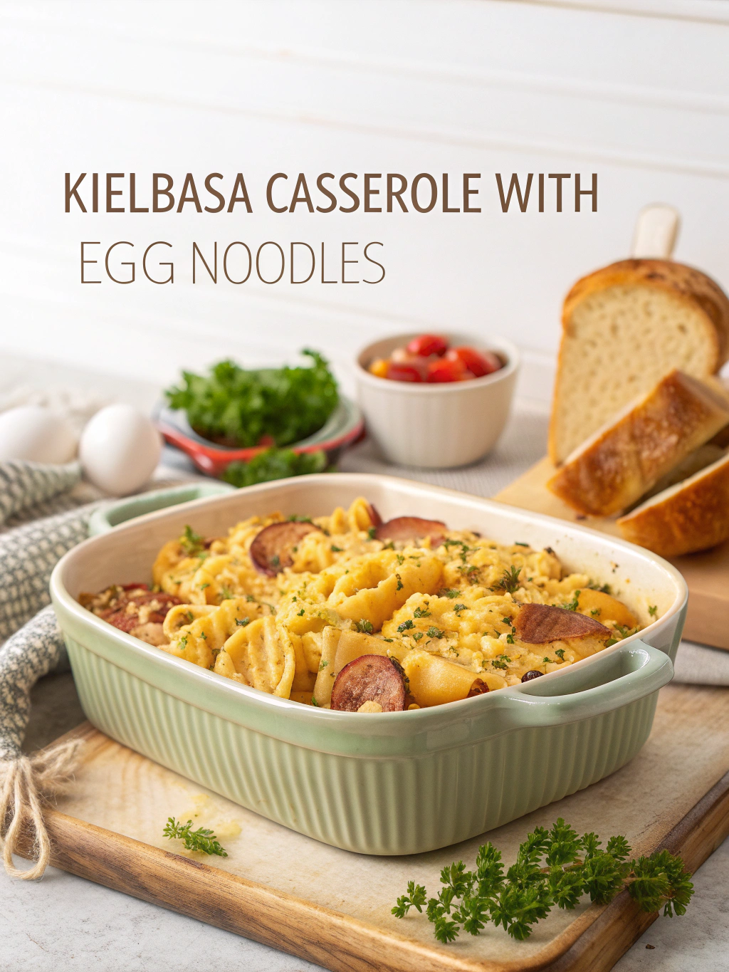 kielbasa casserole with egg noodles
