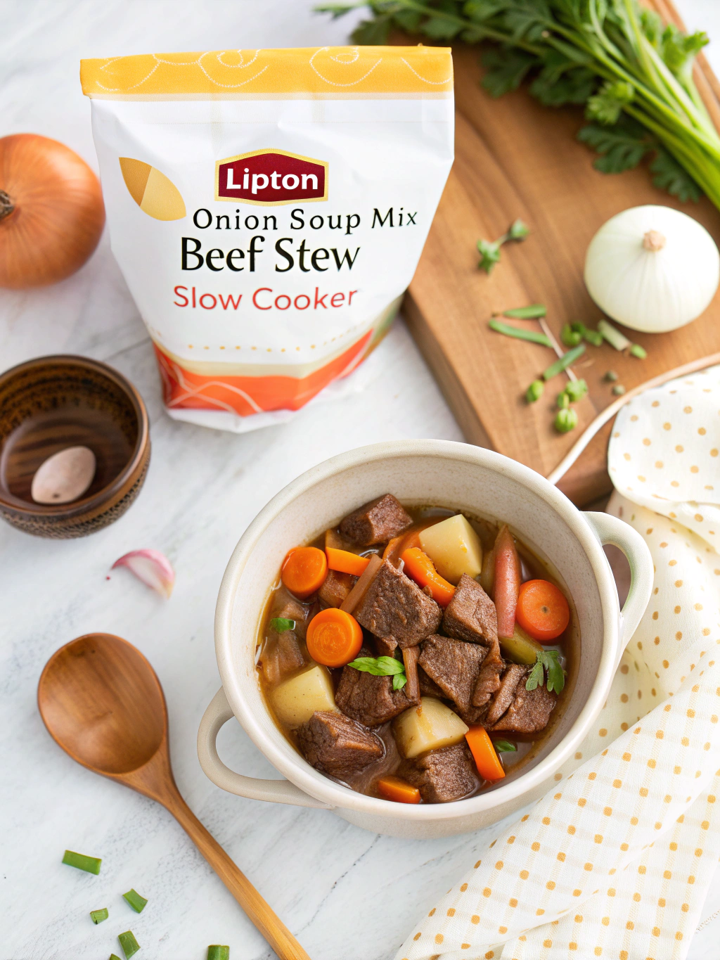 lipton onion soup mix beef stew slow cooker