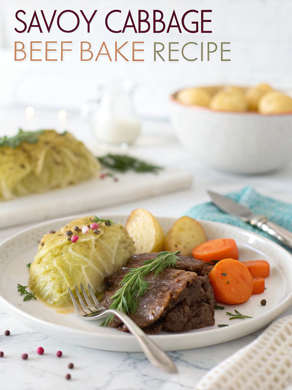 savoy cabbage beef bake recipe