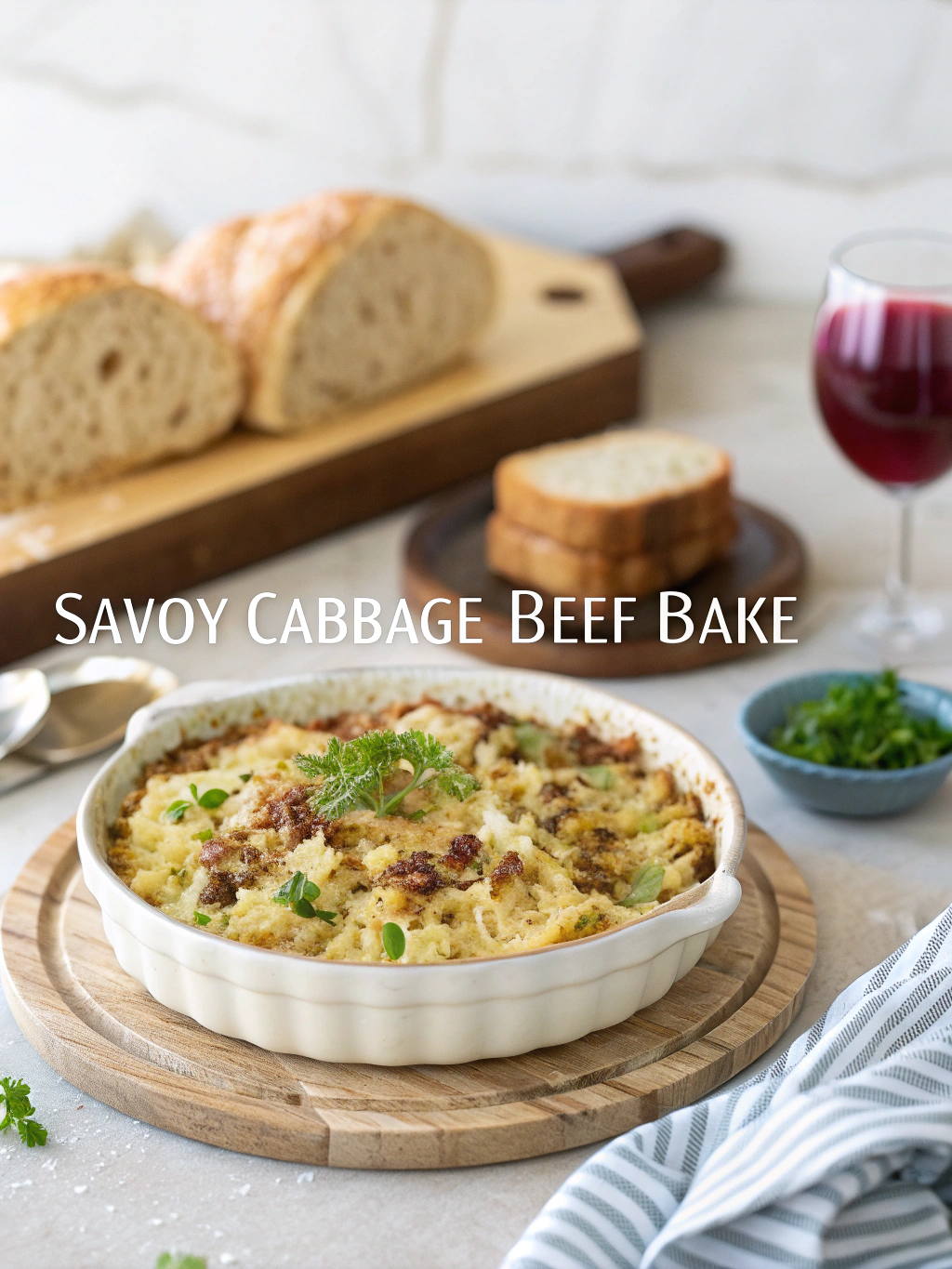 savoy cabbage beef bake