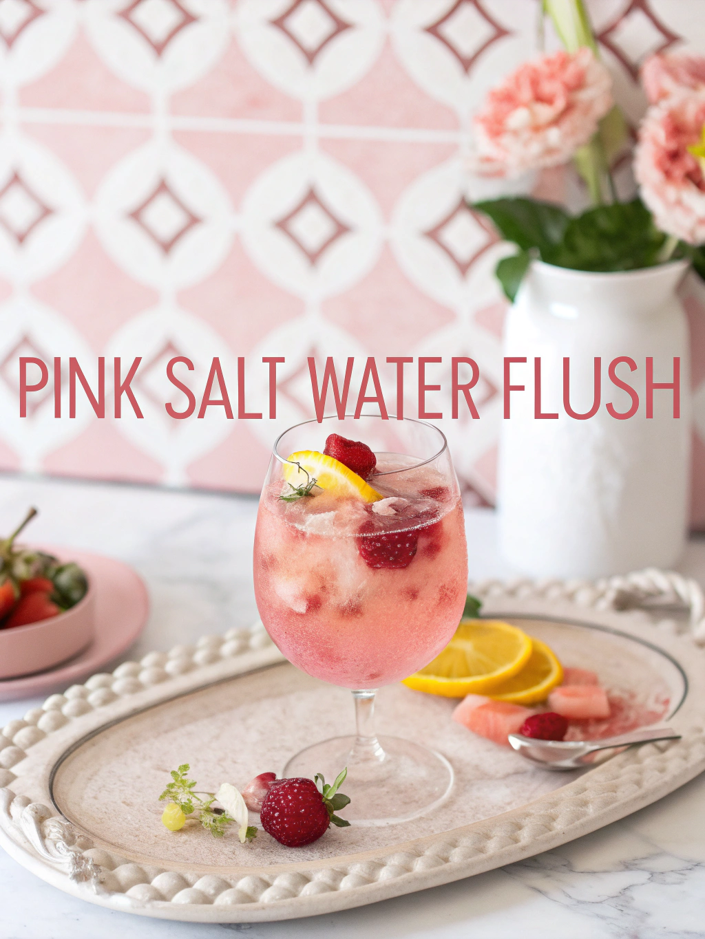 pink salt water flush